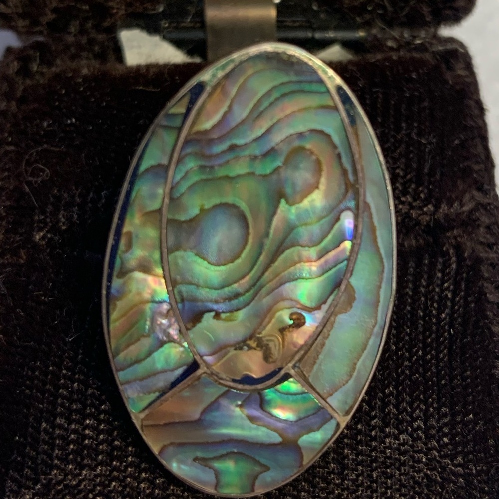 925 Sterling Silver Abalone Ring